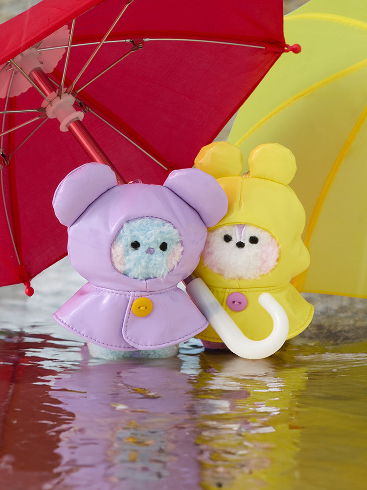 BT21 mini minini Rainy Day Plush Keyring
