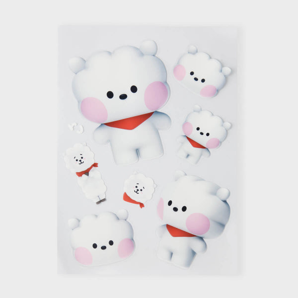 BT21 RJ BIG & TINY Edition Removable Stickers – LINE FRIENDS_US