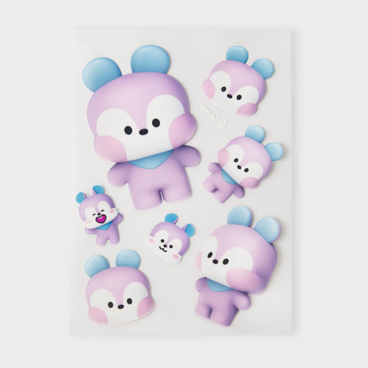 BT21 MANG BIG & TINY Edition Removable Stickers
