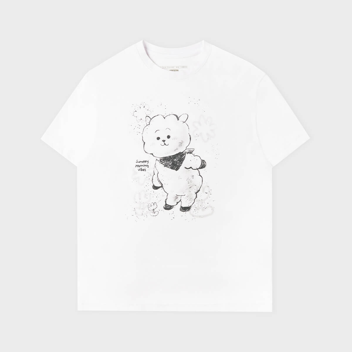BT21 RJ Basic Street T-Shirt White