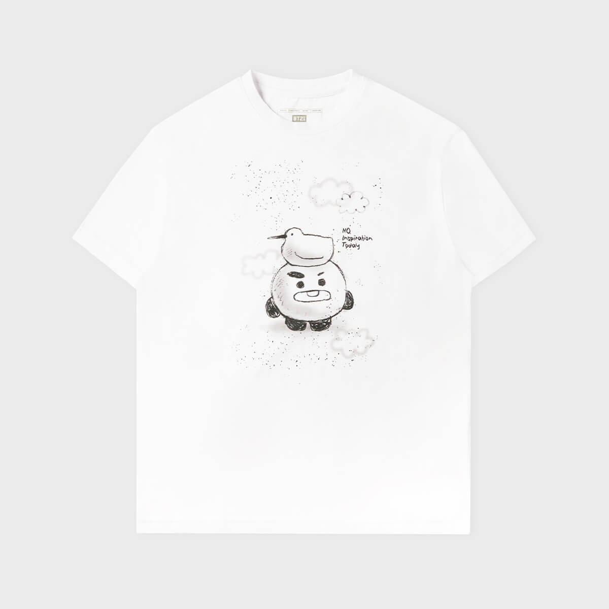 BT21 SHOOKY Basic Street T-Shirt White