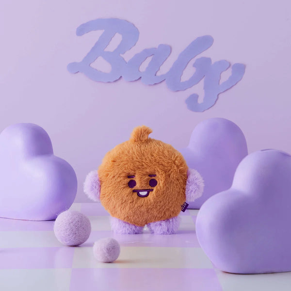 BT21 SHOOKY BABY FLUFFY3点セット BT21 SHOOKY BABY Flat Fur Purple Heart Standing Doll – LINE FRIENDS_US