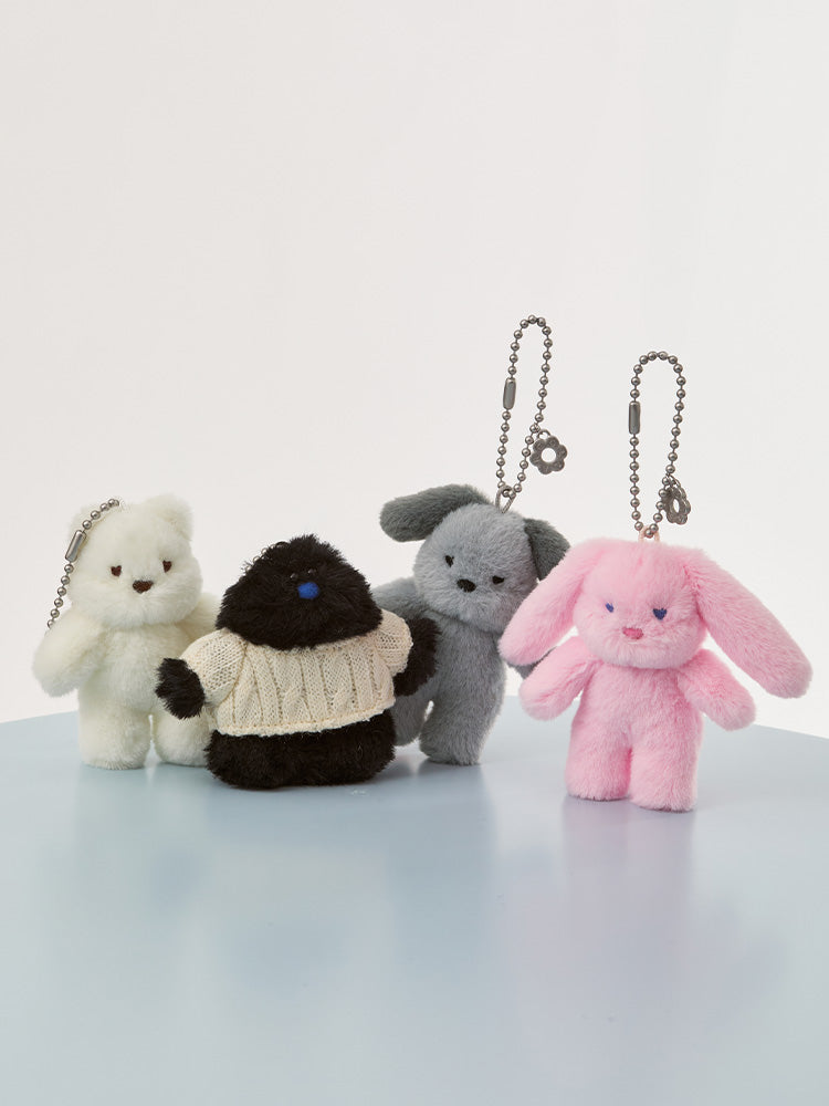 COLLER Furry mini Sticon Plush Keyring
