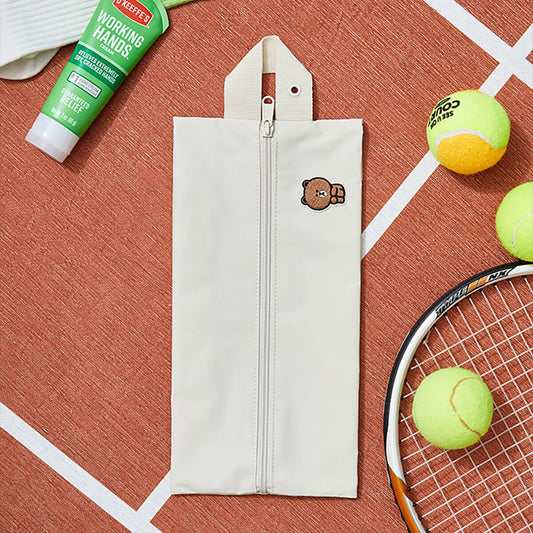 LINE FRIENDS Field Day Ivory Pouch