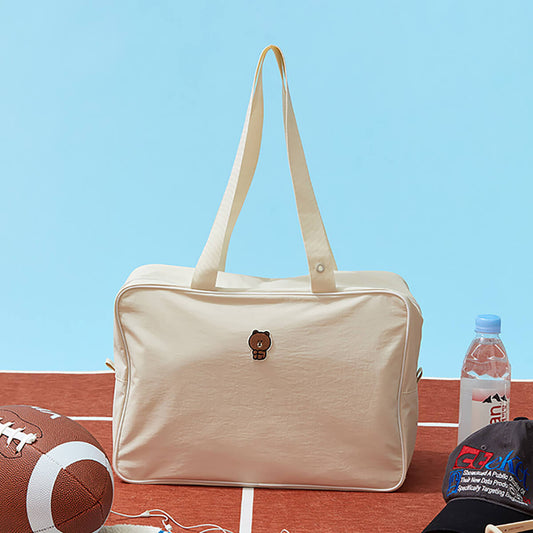 LINE FRIENDS Field Day Ivory Gym Bag