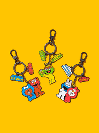 SESAME STREET X LINE FRIENDS  Metal Keyring