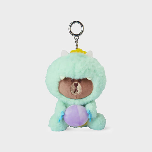 LINE FRIENDS BROWN Dragon Edition Doll Keyring