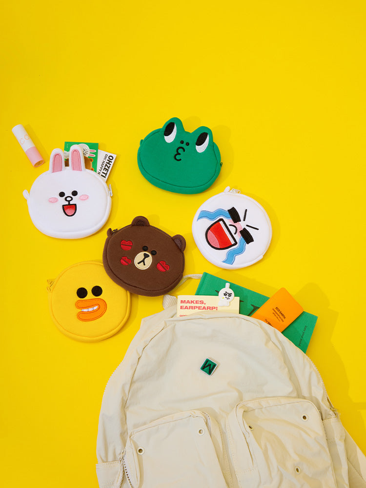 LINE FRIENDS Original Face Pouch