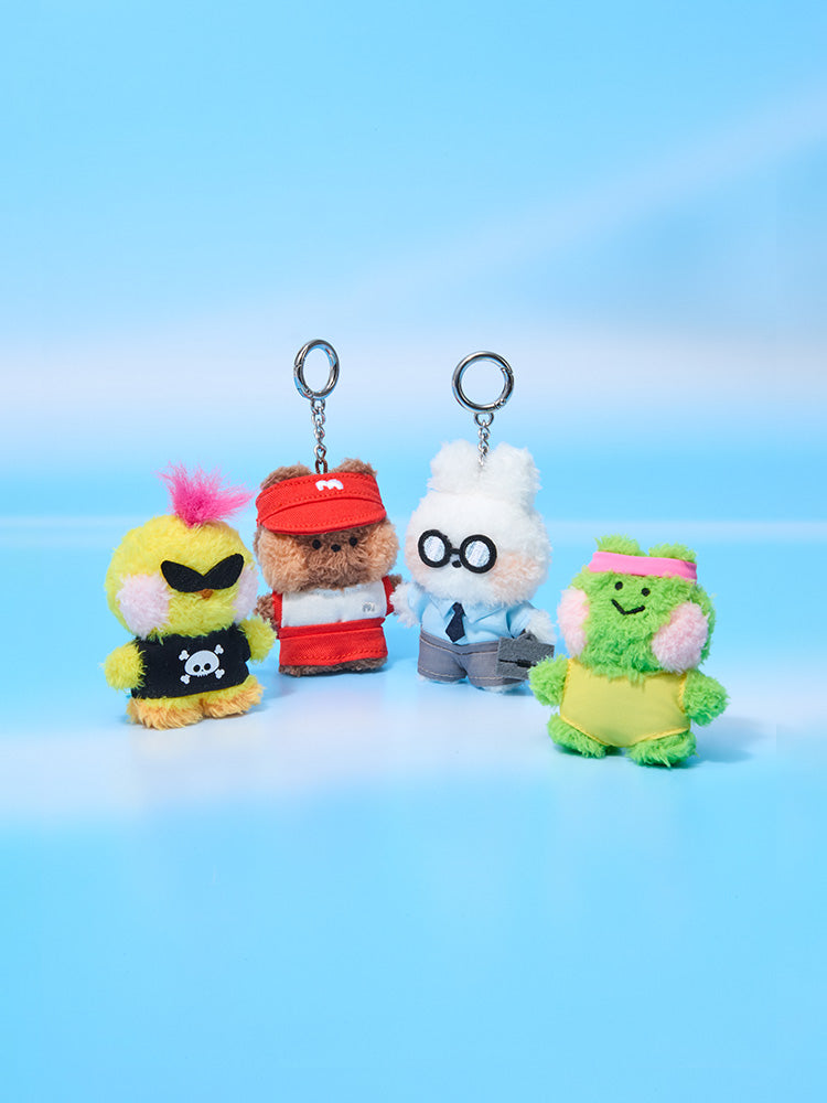 LINE FRIENDS minini World Plush Keyring Pouch Set