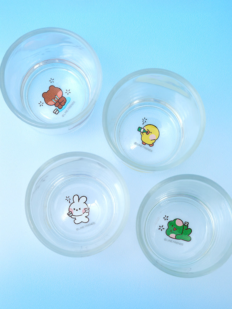 LINE FRIENDS minini World SOJU Shot Glass Set (4pc)