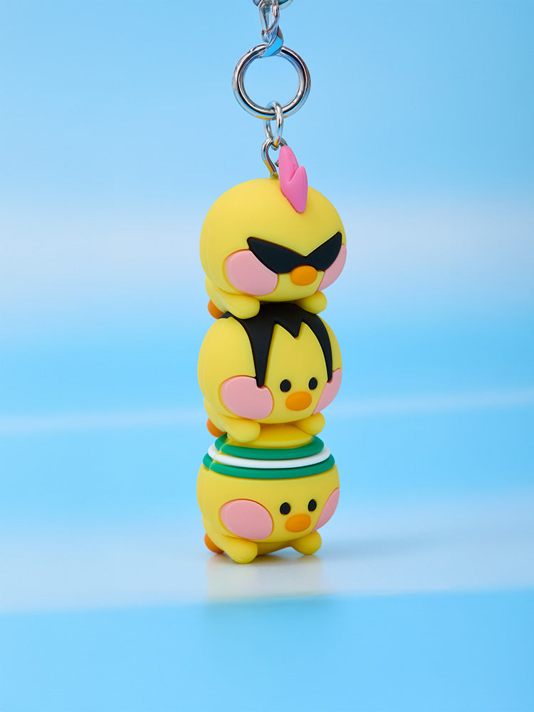 LINE FRIENDS minini World selini Figure Keyring