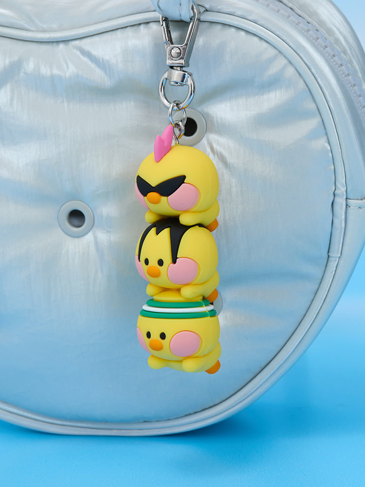 LINE FRIENDS minini World selini Figure Keyring