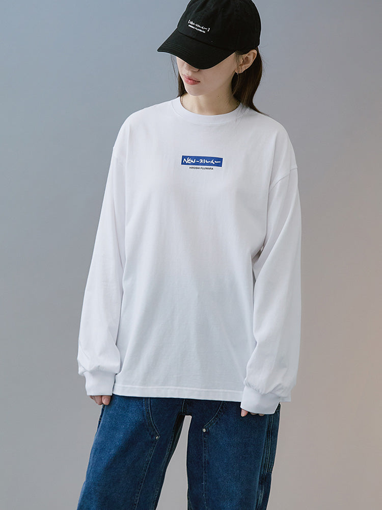 NewJeans X Hiroshi Fujiwara COLLER Long Sleeve Shirt Ver. 2 (WHITE)