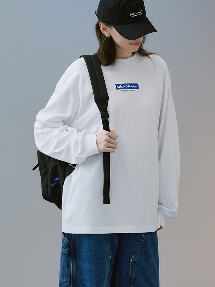 NewJeans X Hiroshi Fujiwara COLLER Long Sleeve Shirt Ver. 2 (WHITE)