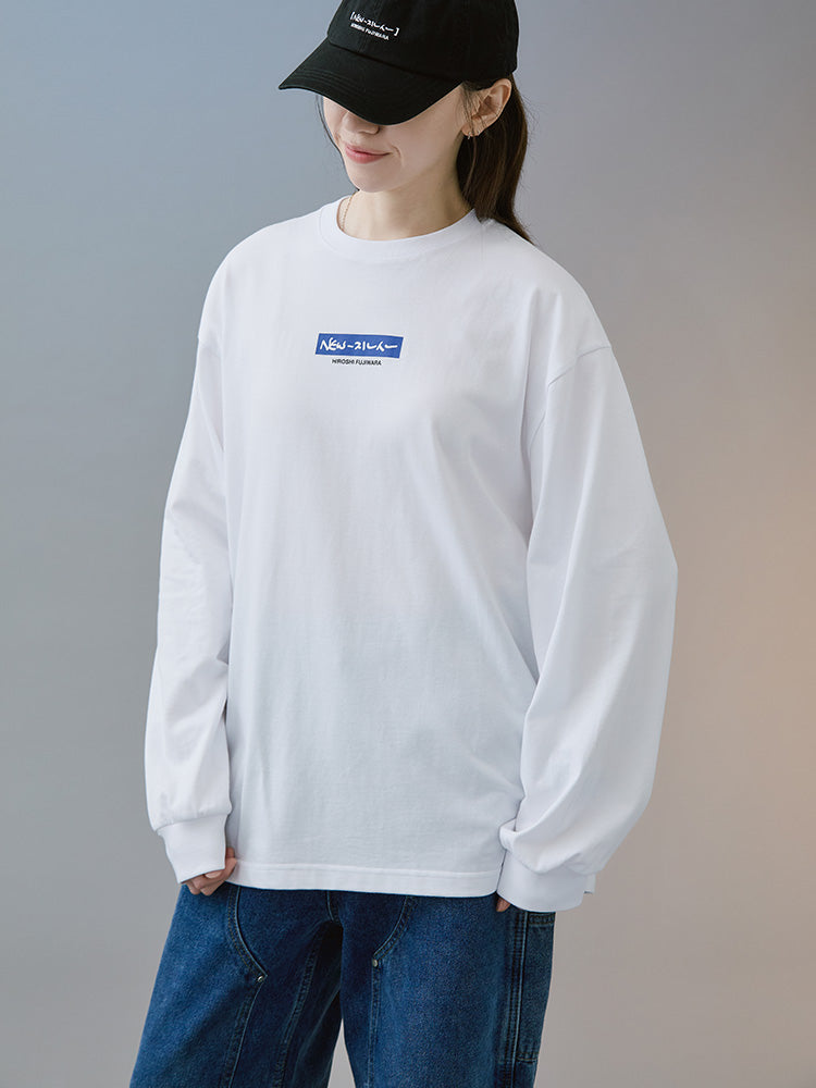 NewJeans X Hiroshi Fujiwara COLLER Long Sleeve Shirt Ver. 2 (WHITE)