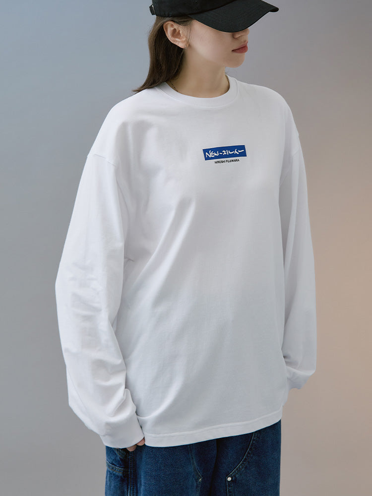 NewJeans X Hiroshi Fujiwara COLLER Long Sleeve Shirt Ver. 2 (WHITE)