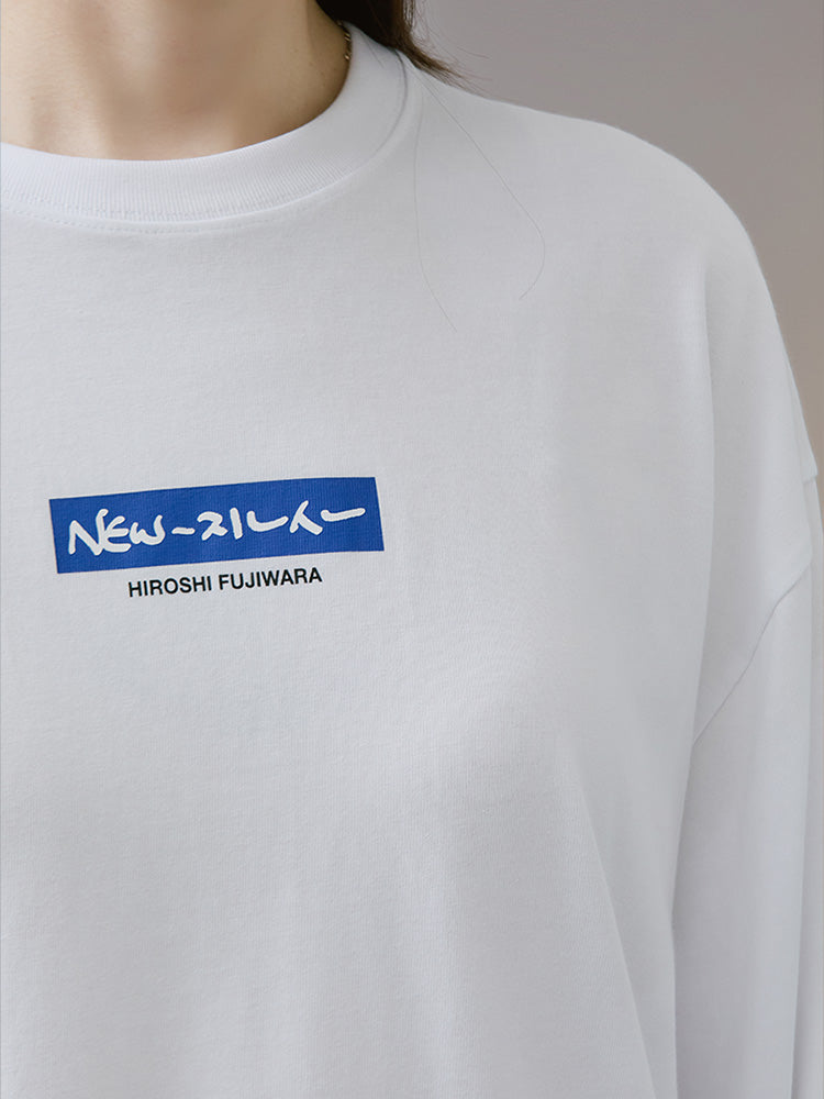 NewJeans X Hiroshi Fujiwara COLLER Long Sleeve Shirt Ver. 2 (WHITE)