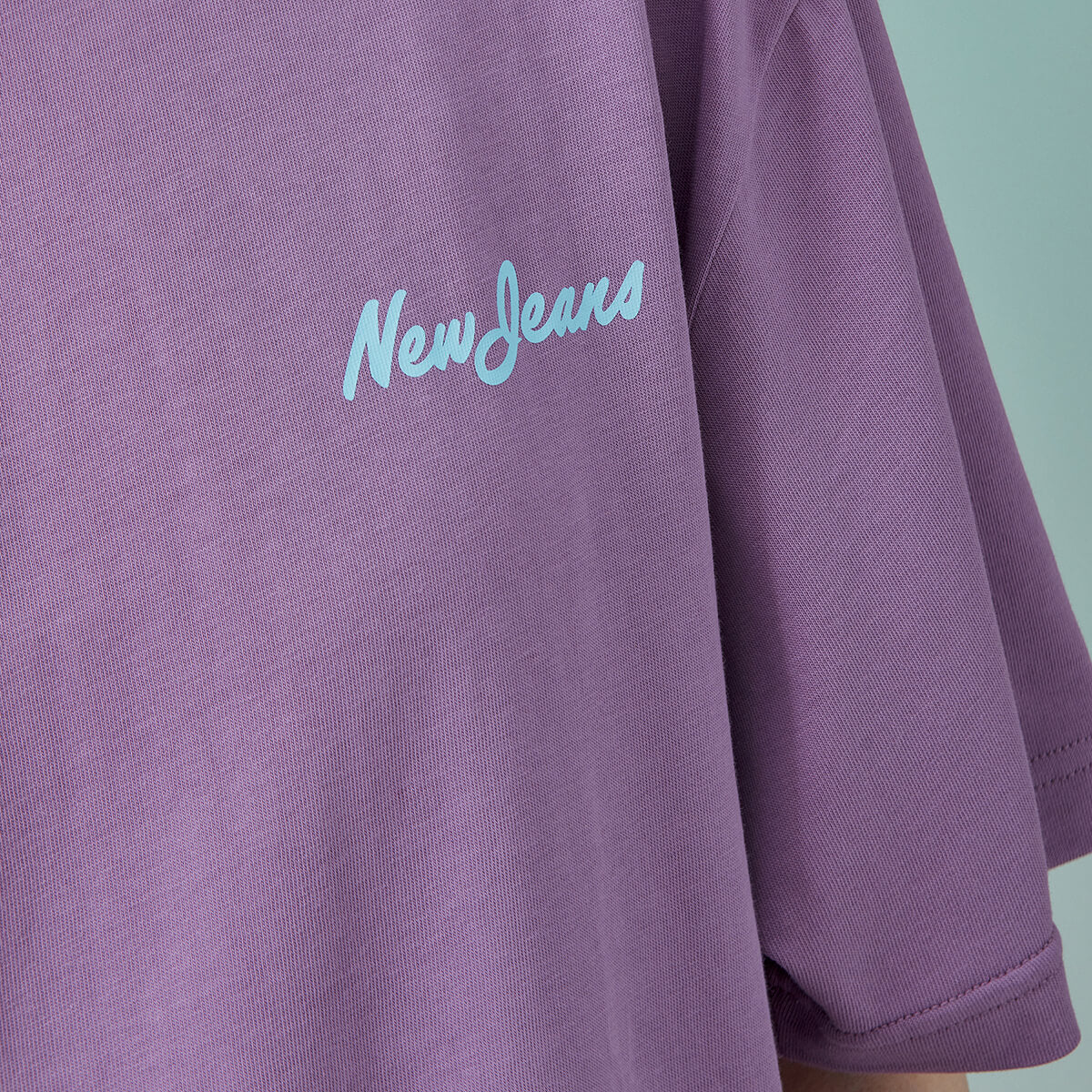NewJeans How Sweet Logo T-Shirt Purple