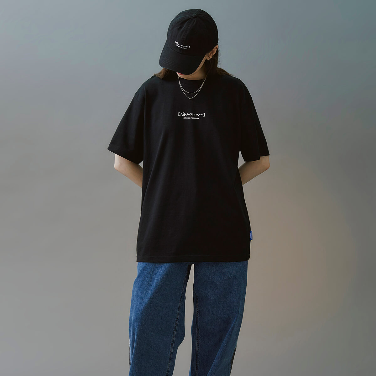 NewJeans X Hiroshi Fujiwara COLLER T-Shirt Ver.1 (BLACK)