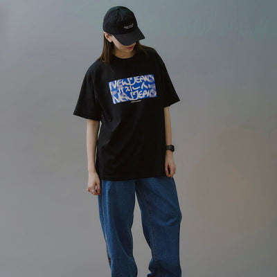 NewJeans X Hiroshi Fujiwara COLLER T-Shirt Ver.3 (BLACK)