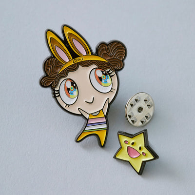 NewJeans x MURAKAMI Metal Pin Badge (DANIELLE)