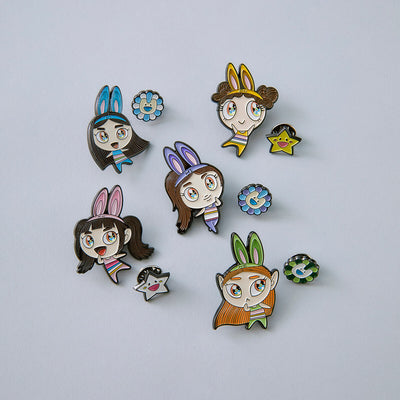 NewJeans x MURAKAMI Metal Pin Badge (DANIELLE)