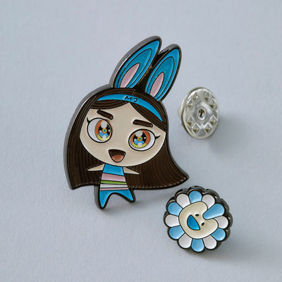 NewJeans x MURAKAMI Metal Pin Badge (MINJI)