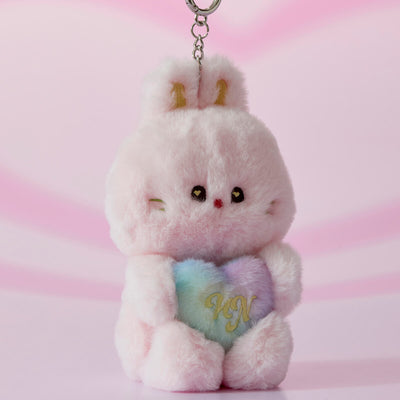 NewJeans bunini Talking Bag Charm Doll (PINK)