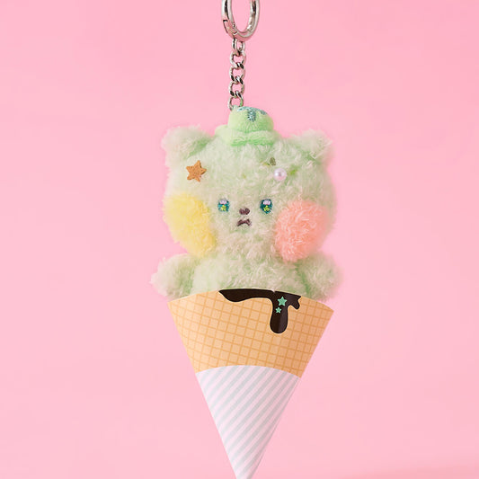 LINE FRIENDS mini minini nyagi Ice Cream Keyring