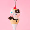 LINE FRIENDS mini minini hamni Ice Cream Keyring