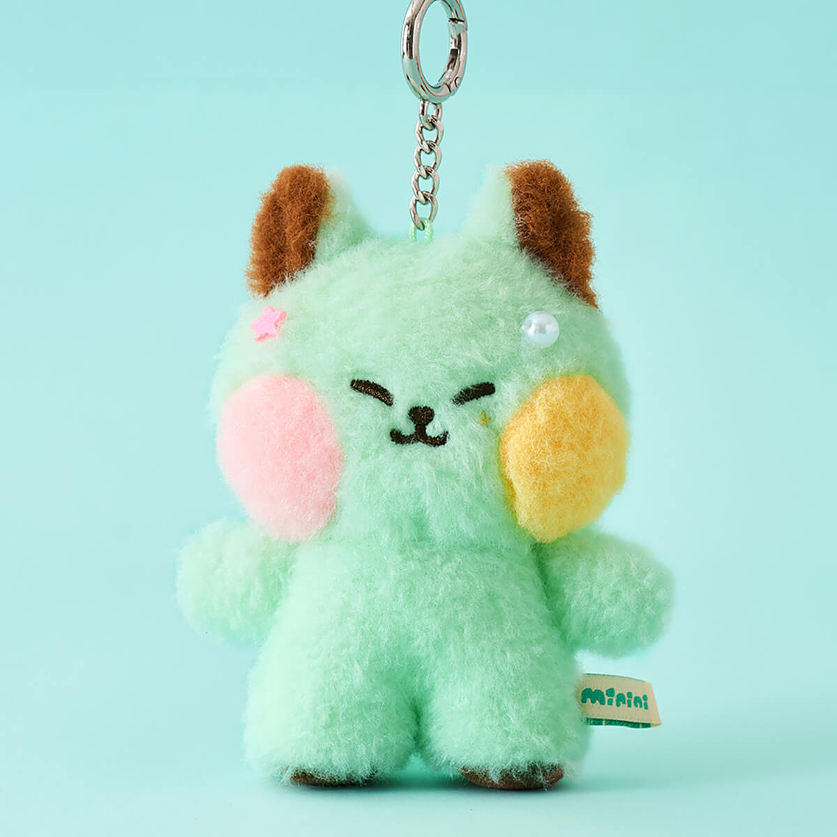 LINE FRIENDS minini chichini Mint Chocolate Ice Cream Keyring