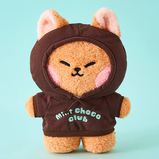 LINE FRIENDS minini chichini Mint Chocolate Ice Cream Standing Doll Med