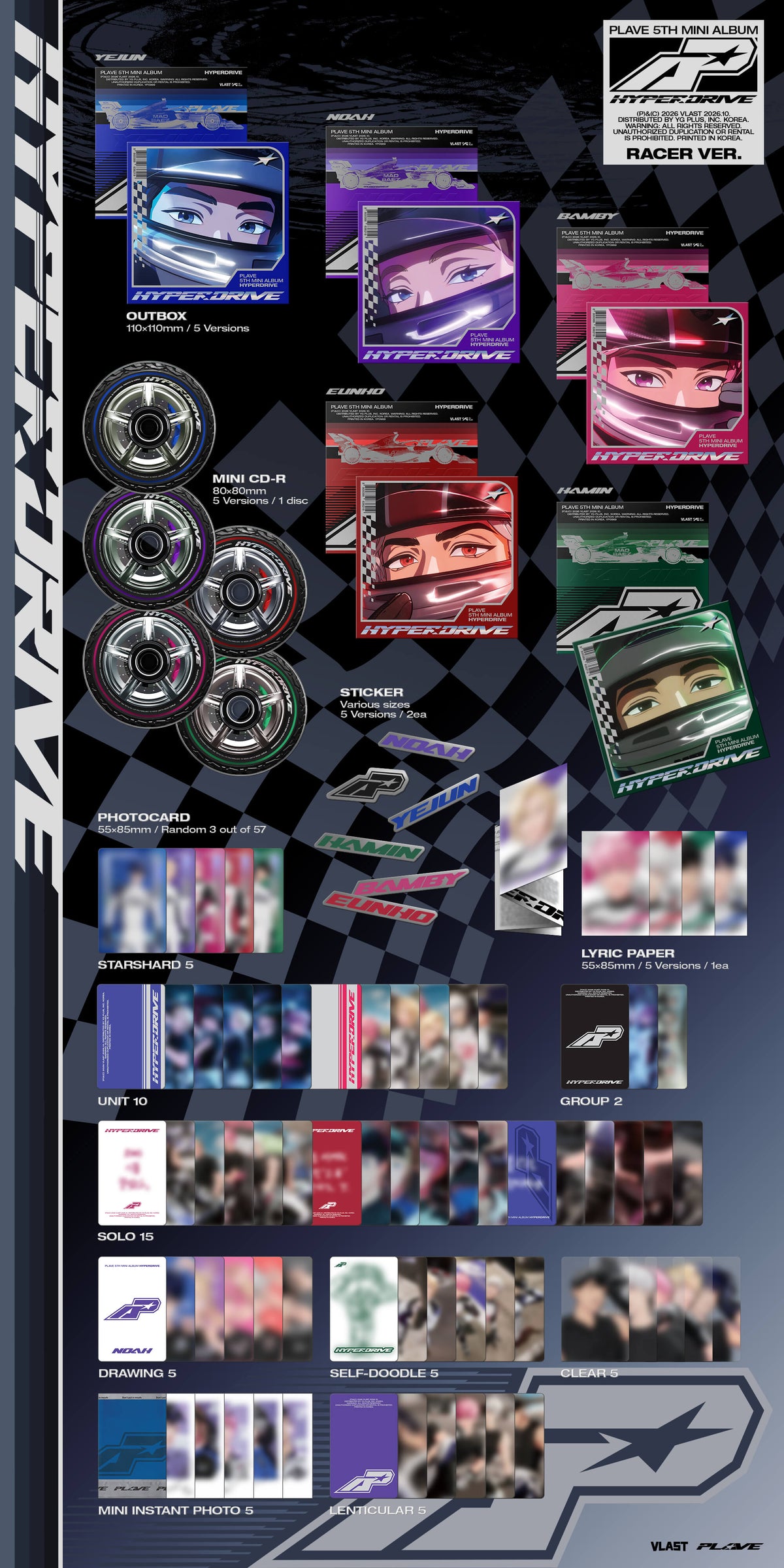 PLAVE 5th Mini Album 'HYPERDRIVE' (Racer Ver.)