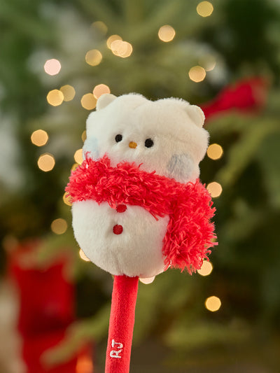 BT21 mini minini Petite Holiday Snowman Plush Gel Pen