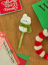 BT21 mini minini Petite Holiday Snowman Plush Gel Pen