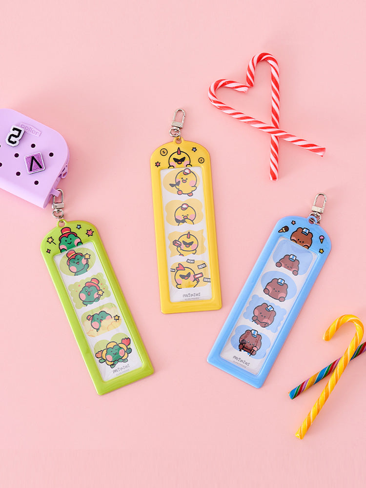 LINE FRIENDS minini Theme Park Photo Keyring