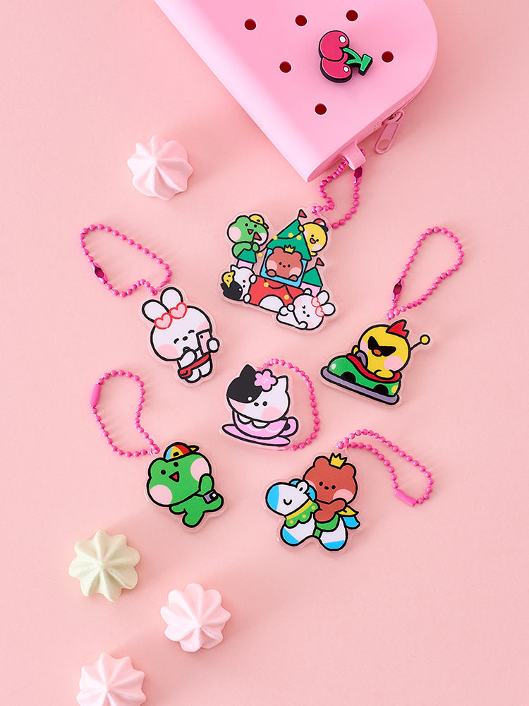 LINE FRIENDS minini Theme Park Acrylic Random Keyring