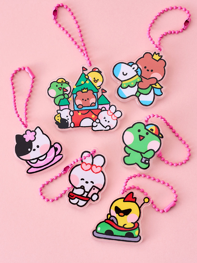 LINE FRIENDS minini Theme Park Acrylic Random Keyring – LINE