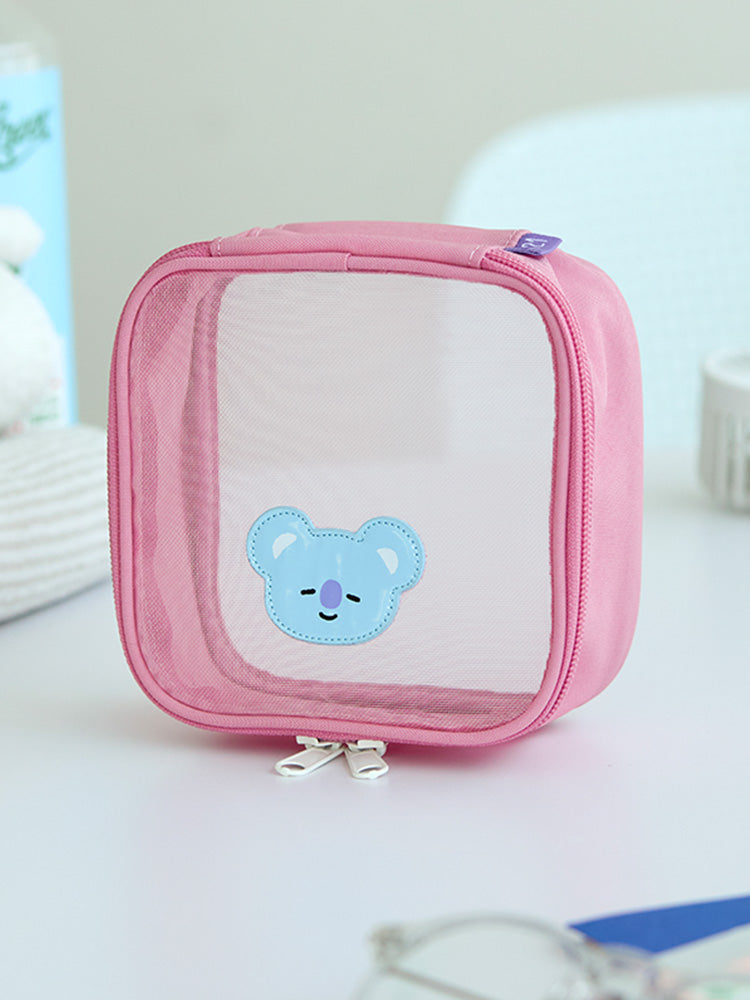 BT21 Basic Travel Mesh Pouch