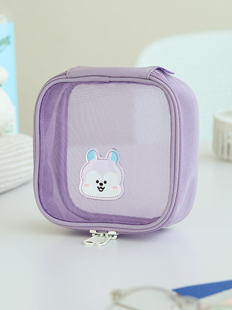 BT21 Basic Travel Mesh Pouch