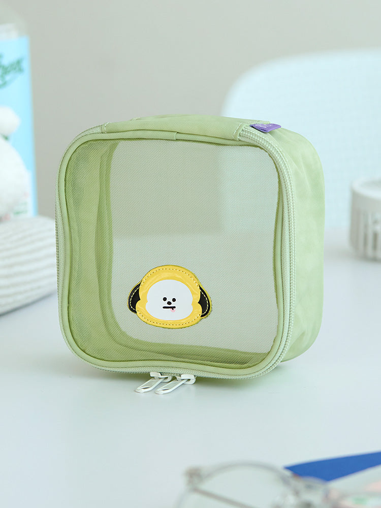 BT21 Basic Travel Mesh Pouch