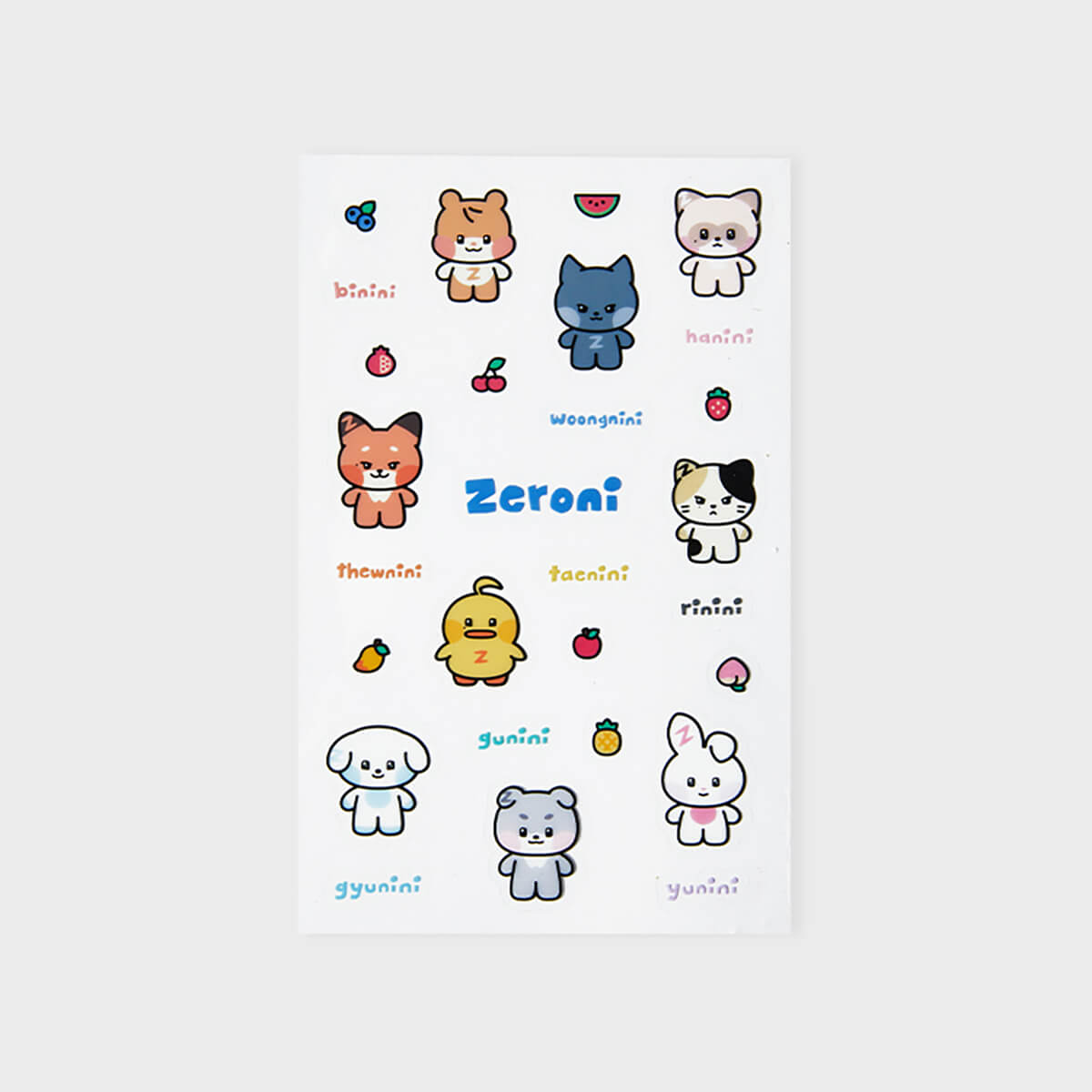 Zeroni Ricky Cat ZEROBASEONE zeroni Sticker Ver.1 – LINE FRIENDS_US