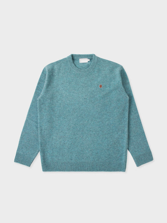 LINE FRIENDS Made by BROWN Wappen Knit Blue