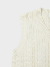 LINE FRIENDS Made by BROWN Knit Vest Ivory