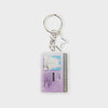 BT21 MANG Silver Edition Acrylic ID Card Keyring