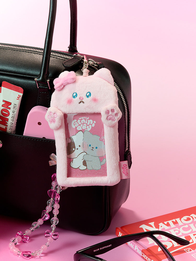 LINE FREIDNS minini catnini Photo Holder Keyring