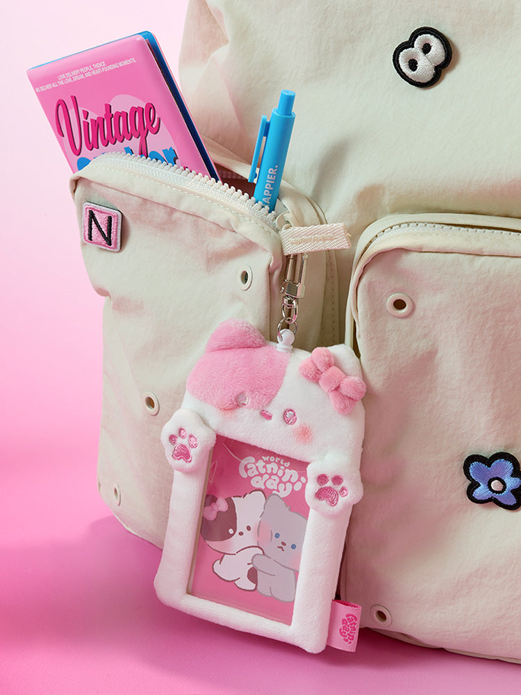 LINE FREIDNS minini catnini Photo Holder Keyring