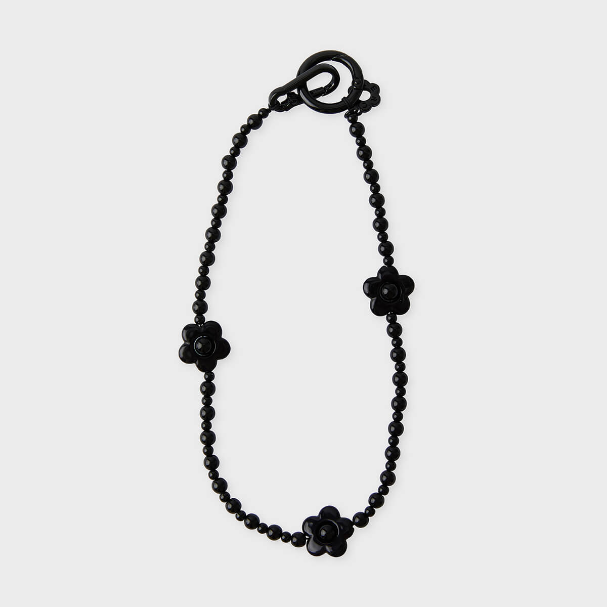 COLLER Flower Beads Strap Black