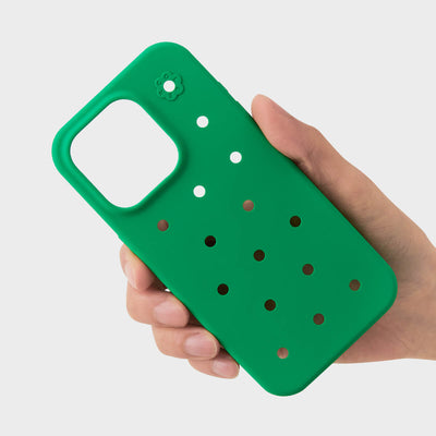 COLLER iPhone Silicone Hard Case Green