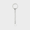 COLLER Metal Beads Keyring Silver (Short Ver)